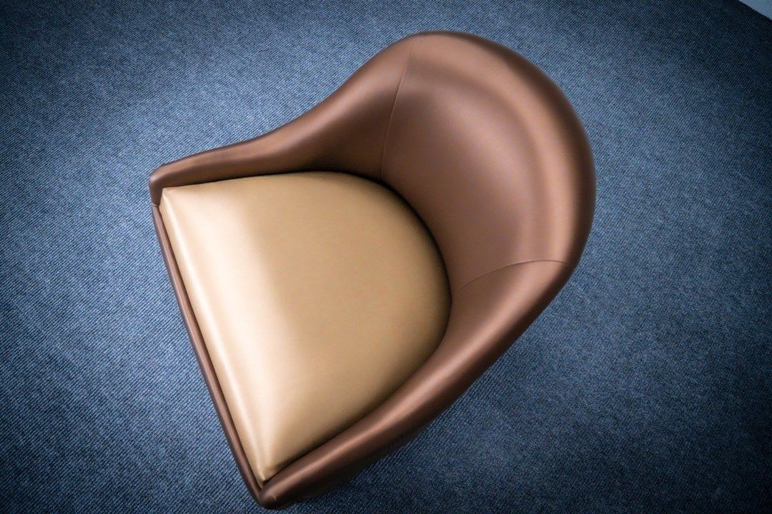 hybrid nightclub barrel chair top view